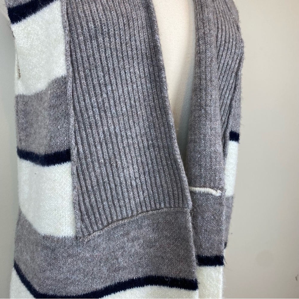 Anthropologie Pencey Sleeveless Cardigan Vest Knee‎ Length Sz S Striped Longline - Picture 7 of 14